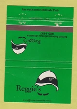 Matchbook Cover - Reggie's British Pub Omni International Atlanta GA 40 Strike