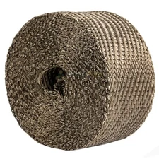 Titanium Exhaust Header Pipe Heat Wrap 2" x 25' Roll 2500°F DEI 010131