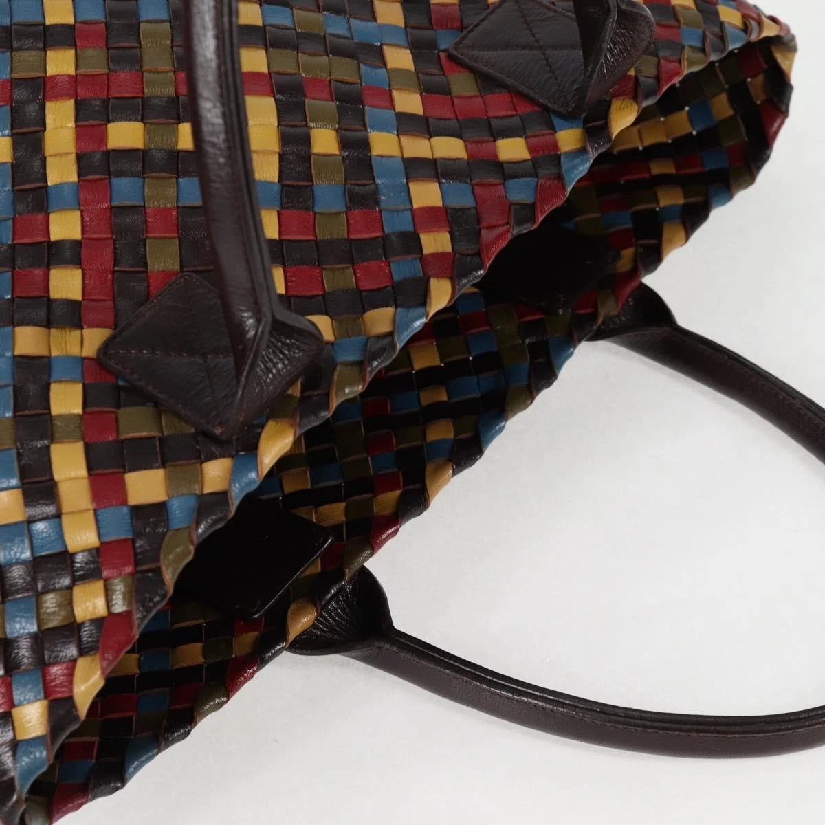 BOTTEGA VENETA INTRECCIATO Borsa Tote Bag Pelle Marrone Autentica 126566V