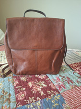 Fossil Women s Medium Brown Pebbled Backpack ...