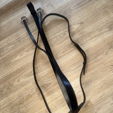 English Black Leather Running Martingale Full Tack Adjust Hunting Jumping #22