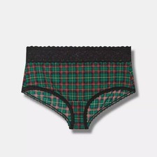 Torrid Brief 0X L Second Skin Panties Microfiber Mid Rise Stretch Underwear New