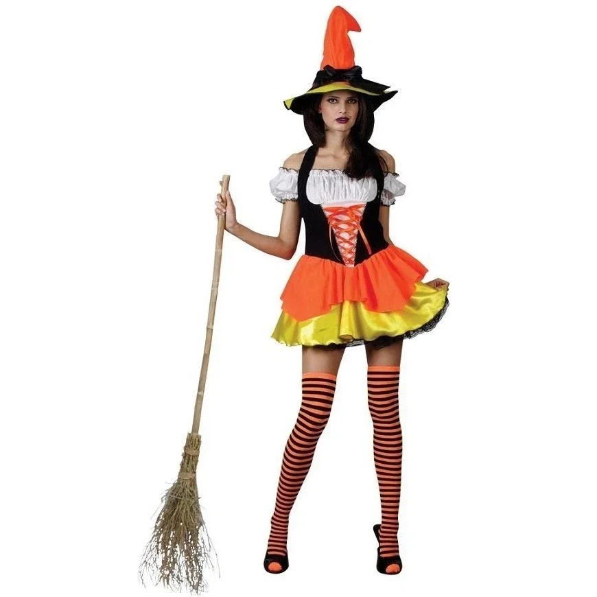 Disfraces Malvados Mujer Caramelo Maíz Bruja XL 22-24 - HALOWEEN - E4