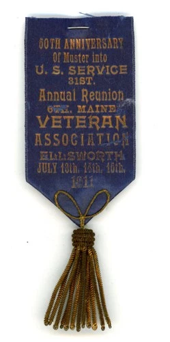 G.A.R. - Grand Army of the Republic – GAR 6 Maine Infantry 1911 Badge