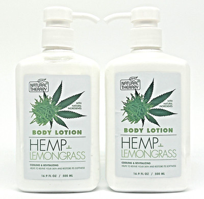 Natural Therapy Hemp +Lemongrass Nourishing Body Lotion, 2-Pack (16.9 oz) 