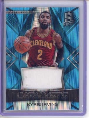 直筆サイン Panini Spectra ステファン・カリー オンカードオート 2016-17 Panini Spectra - Catalysts Kyrie Irving #8 Neon Blue /99
