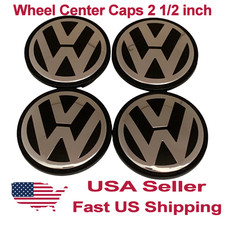 Wheel Center Caps Hubcap For Golf Jetta Tiguan Passat 4pcs Set
