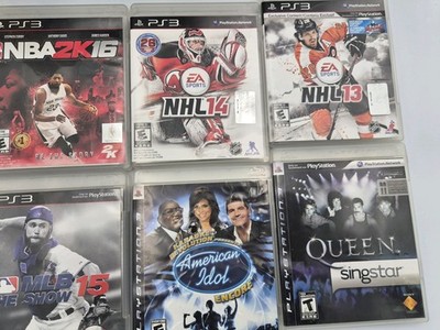 Lot of 8 PS3 Games NBA 2K16 NHL 13-15 Virtual Tennis Just Dance 3 Queen Singstar