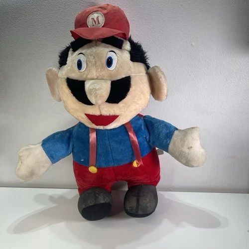 Vtg 80s Acme Super Mario Bros  Large Plush 32”  Nintendo NES  Stuffed Plush Toy