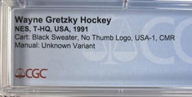 NES Wayne Gretzky Hockey CGC Graded 5.0 - FRD