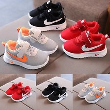 Girls Boys Toddler Running Trainer Sneakers Kids Casual Sports School Shoes Size