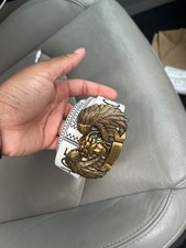 white versace belt men