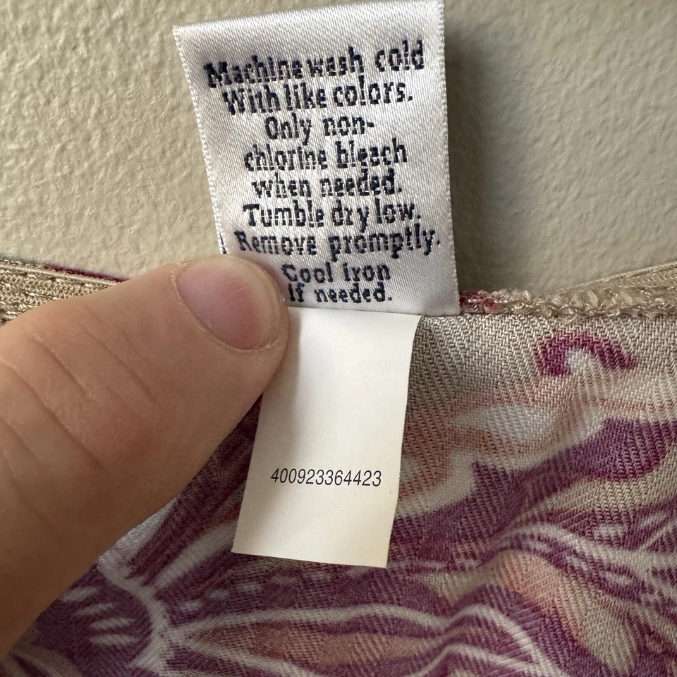 Falda para mujer Croft & Barrow hasta la rodilla talla 10 cachemira cremallera festival de hadas boho Foto 4 de 4