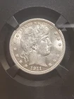 ***Series 8 vaultbox ***1911 Barber Quarter Graded By NGC X In 8.8 (58)