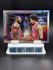 2025-26 Topps  #275 Philly Tough Young Stars Shine Rainbow Foil Jared McCain