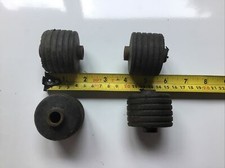 Qualcast Atco Suffolk Punch Colt Mower SET 4 x Front Plastic Single Roller 10cm