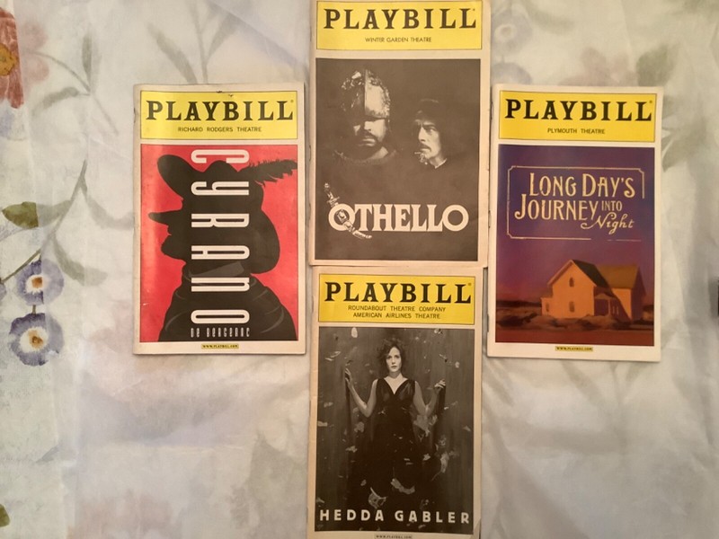 Lot of 4 Broadway Playbills 1982-2009, including Othello with James Earl Jones