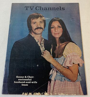 March 5, 1972 Washington Post TV CHANNELS ~ Sonny+Cher