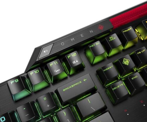 HP Omen Sequencer Gaming Keyboard Anti-Ghosting Blue Switches 0.2 Ms UK QWERTY - Picture 9 of 12