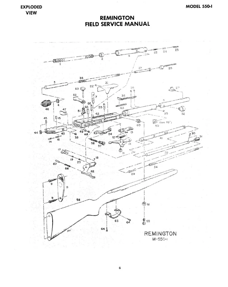 Manual de armero Remington® modelo 550-1 - Manual de servicio de campo Foto 3 de 3