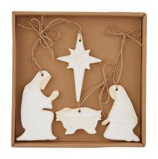 Christmas Nativity Jesus Holy Family Boxed Nativity Ornament Gift Set