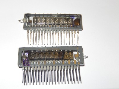 IV-28B VFD Digit DISPLAY Tube for Clock Russian Lot of 2!! NOS.Nixie.