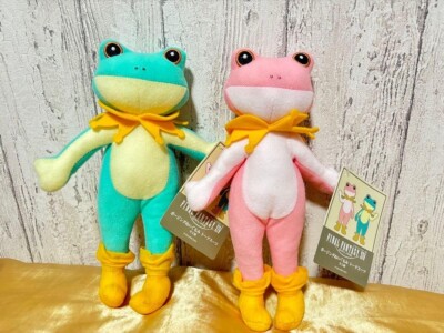 Final Fantasy XIV Posing Plush Toad Suif set Pink Green FF 14
