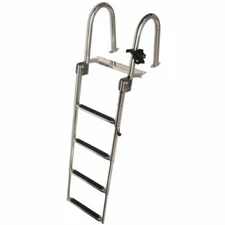 Pontoon Boat Telescoping Ladder 17501304 | Tracker 4 Step 60 Inch SS