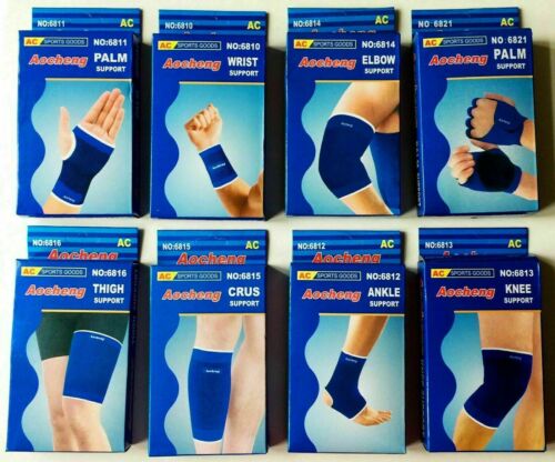 2 X Support Bandage Wrist Knee Ankle Elbow Palm Elastic Compression Wrap Strap - Afbeelding 1 van 19