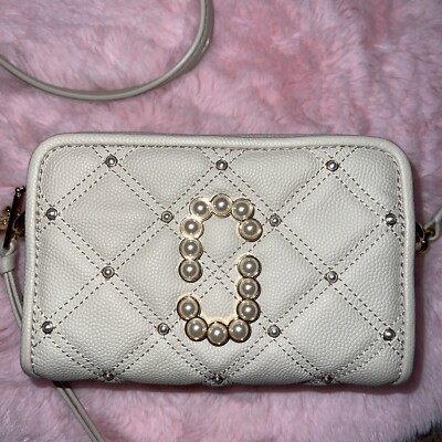 Marc Jacobs The Quilted Softshot 17 Leather Pearl cream/beige
