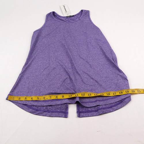 Women Quick Dry Tank Top Sleeveless Breathable Workout Tops Open Back Purple L - 第 8/12 張圖片