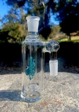 14mm Glass Ash Catcher  90 degree (Agua Azul Octopus)Thick Glass Ash Catcher