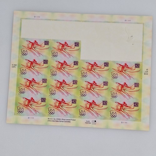 USPS Forever Stamps 2007 USA Olympics Gymnastics 42 cents 34TTL SHEET of 20 + 14 - Picture 12 of 15
