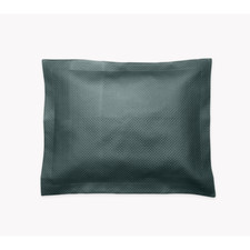 Matouk quilted Euro Sham alba deep jade 27"x27"