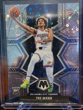 2021-22 Panini Mosaic Fast Break Silver Disco Prizm #212 Tre Mann OKC Thunder