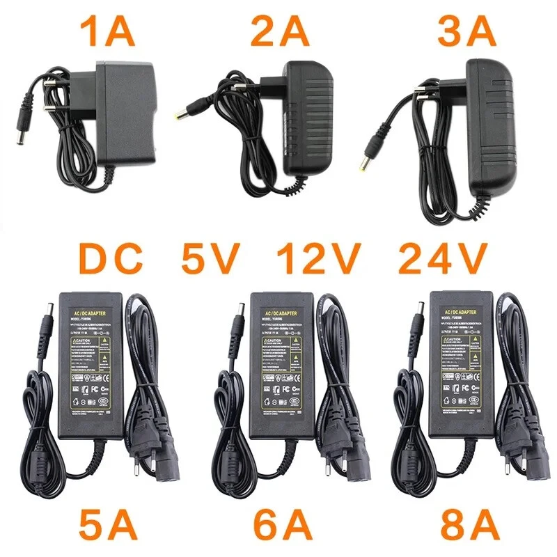 AC DC 5V 6V 8V 9V 10V 12V 13V 14V 15V 24V Power Supply Adapter 1A 2A 3A 5A 6A 8A - Image 2 of 4