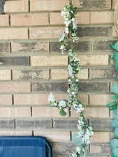 Glitter Frosted Eucalyptus Garland 