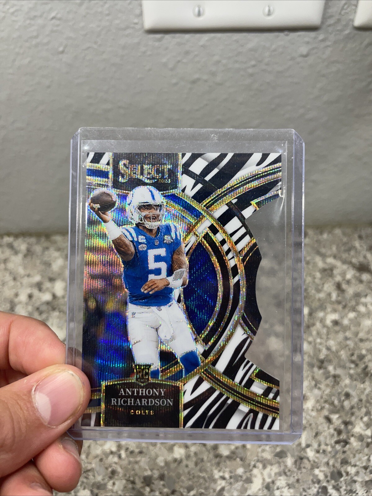 2023 Panini Select - Rookie Zebra Premier Die-Cut #114 Anthony Richardson