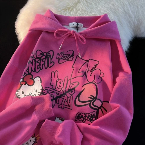 KT Cat Y2K Hoodie - Gifts Kawaii Hoodie Cute Hoodies For Girls Top*/ - Picture 3 of 9