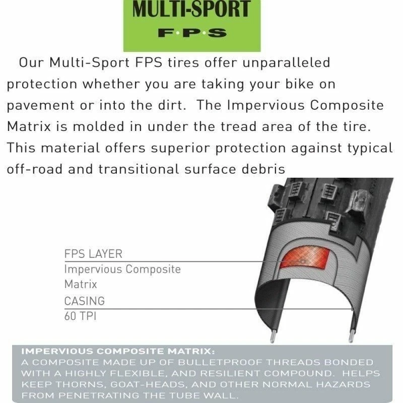 Serfas Vida Hybrid 700x38 Cuentas de Alambre UN Neumático -Bicicleta-Protección Plana Crucero Foto 2 de 2