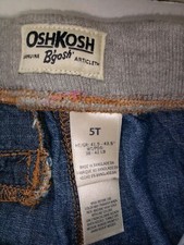 Vintage Oshkosh B'gosh Girls Toddler Denim Stretch Long Pants - Size 5T