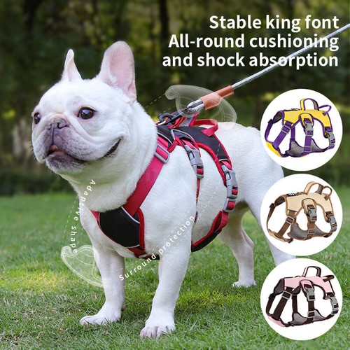 No-Pull Dog Harness Adjustable Reflective Outdoor Pet Walking Vest with Handle - Picture 2 of 15