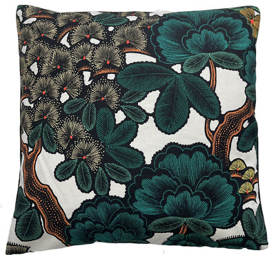 Kew Garden Kissenbezug Botanisch Japanisch Blumen Bedruckter Stoff 16-22 Zoll