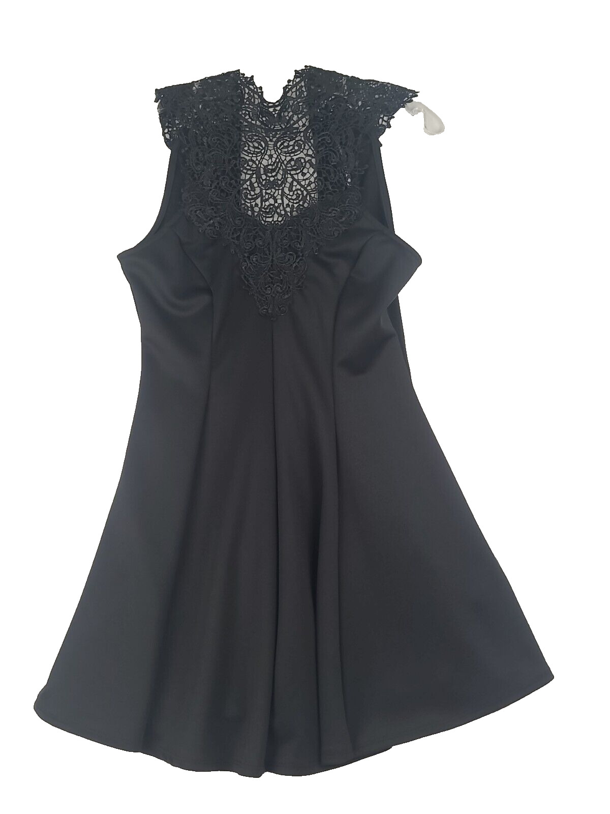 Dainty Hooligan Mini Dress Lace Accent Black SzL - image 1