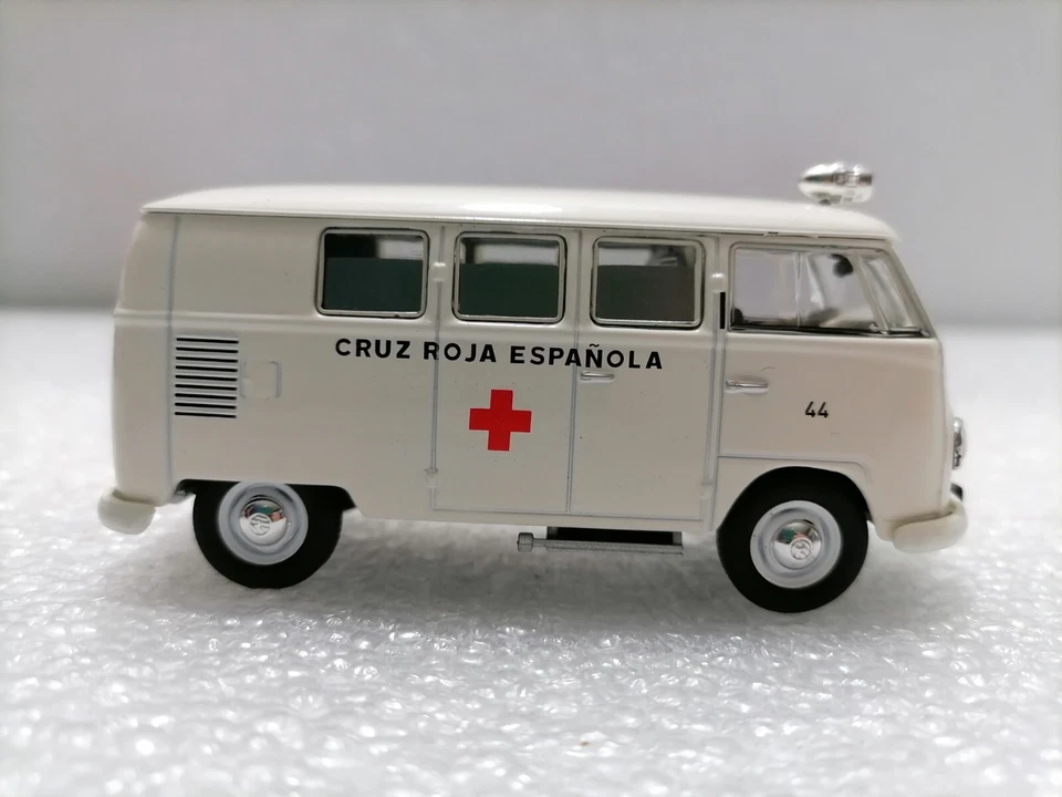 VOLKSWAGEN T1 Ambulancia Cruz Roja - Modelo Diecast Vintage Escala 1:43 Caja Como Nueva Foto 3 de 4