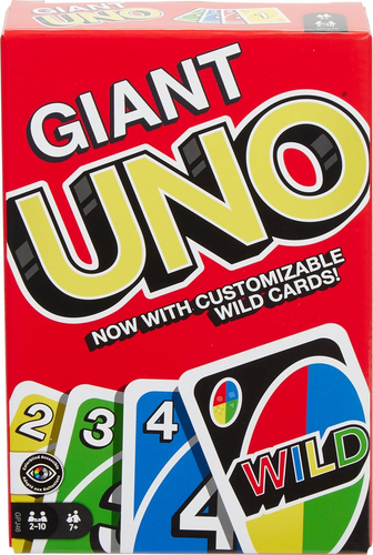 Giant UNO Family Card Game with 108 Oversized Cards and Instructions, Great Toy - Picture 7 of 12