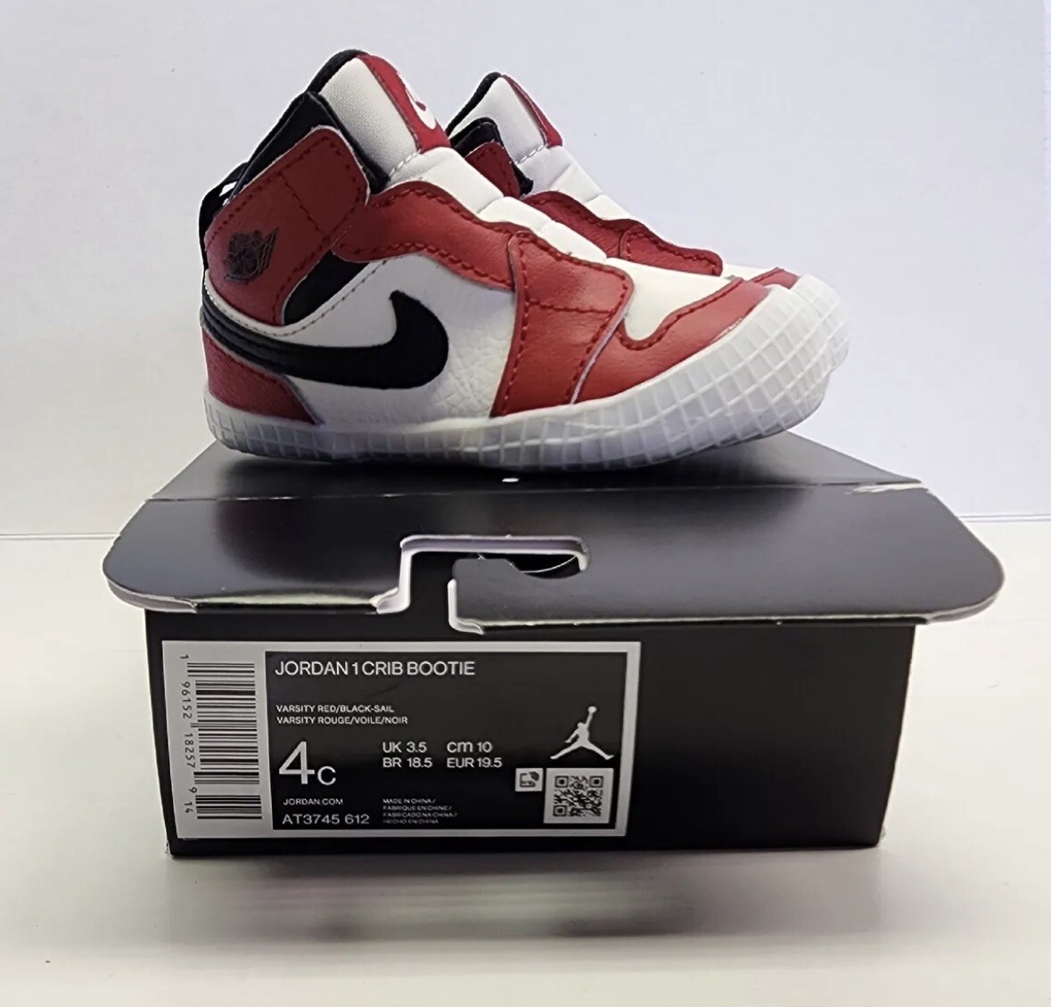 レア　NIKE JORDAN1 crib bootie chicago 7cm Buy Air Jordan 1 Crib Bootie 'Chicago Lost & Found' - AT3745