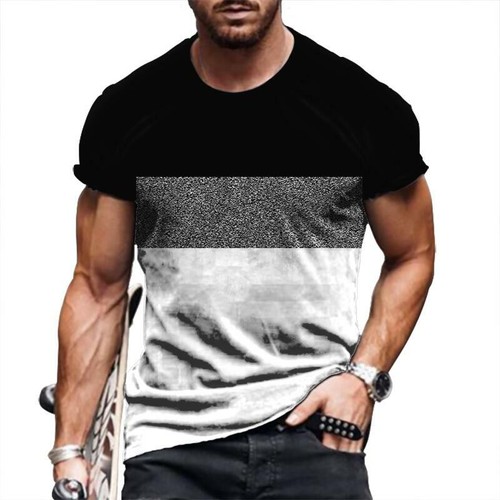 T Shirt Men Short Sleeve Novelty Quick Dry Fashion Graphic Lightweight Silky Tee - Picture 32 of 63