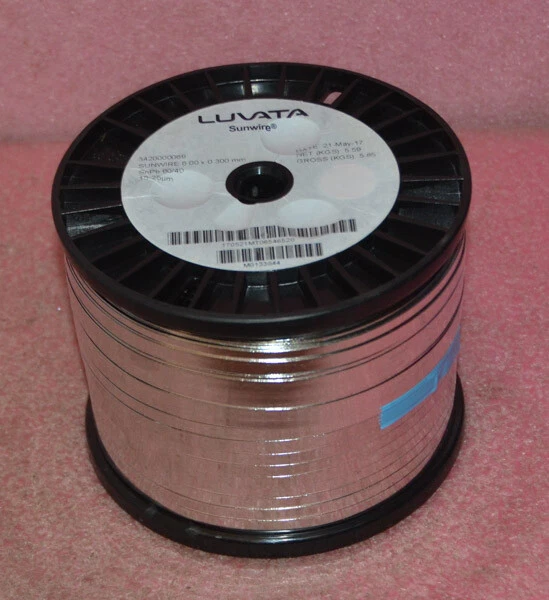 Alambre para tabular panel solar Sunwire Luvata 6,00 x 0,300 mm 5,59 kg P/N 3420000069. Foto 2 de 4