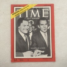 Time Magazine  August 1, 1960  Nelson Rockefeller & Richard Nixon  VINTAGE ADS 